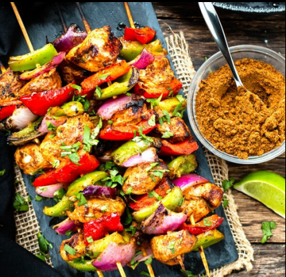 Grilled Fajita Chicken Kabob