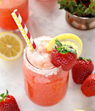 Healthy Strawberry Lemonade